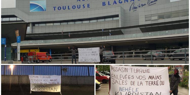 Gençler Toulouse’den seslendi: Kirli ellerini Kürdistan’dan çek!