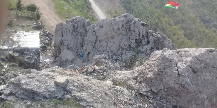 İşbirlikçi KDP önce şehit düşürdü sonra bayrak dikti!