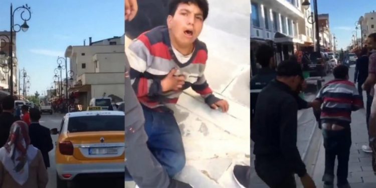 Gaspçı kayyımın elemanları kağıt toplayan çocuğu dövdü!