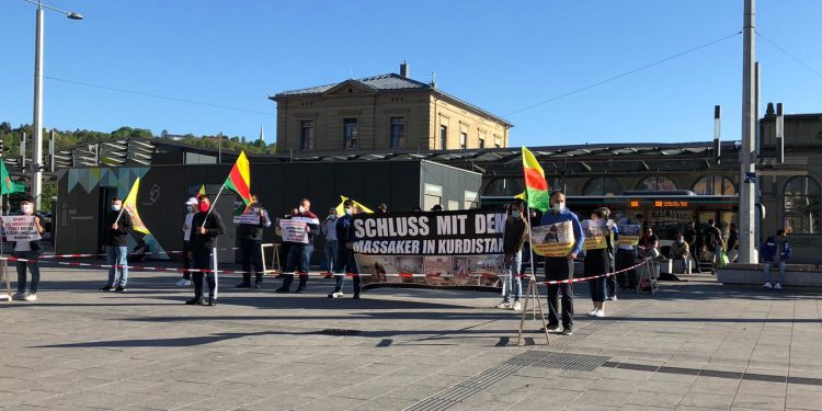 Esslingen’de gençlerden eylem: AKP-MHP faşizm virüsü durdurulmalı!