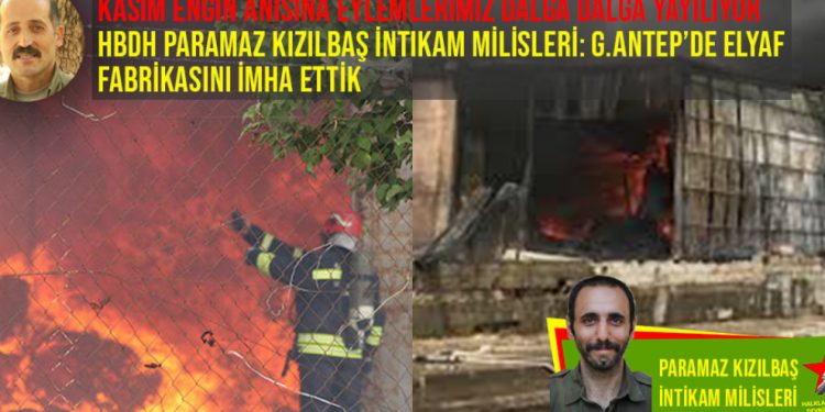 HBDH milislerinden Dîlok’ta Şehit Kasım Engin anısına misilleme eylemi