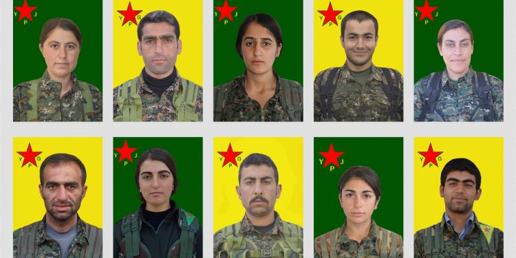 YPG: 2015’de şehit düşen 10 yoldaşımızı saygıyla anıyoruz