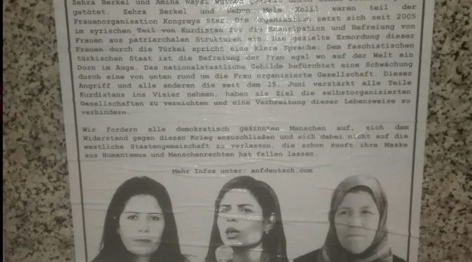 Giessen’de afişleme çalışması