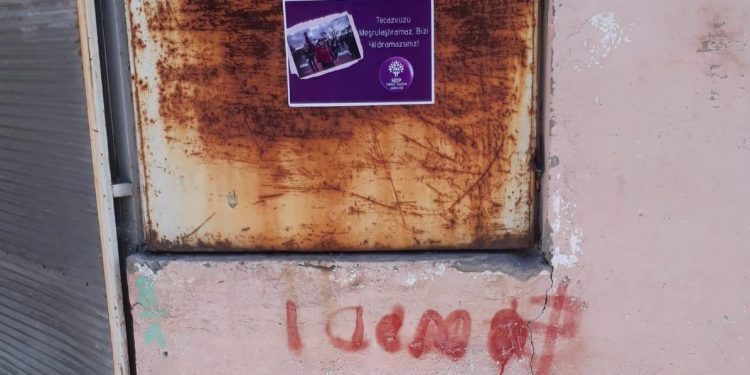 Genç Kadın Meclisi’nden afişleme eylemi