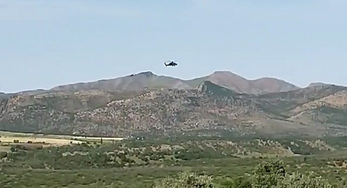 İşgalci Türk askeri helikopterden hayvanları taradı!