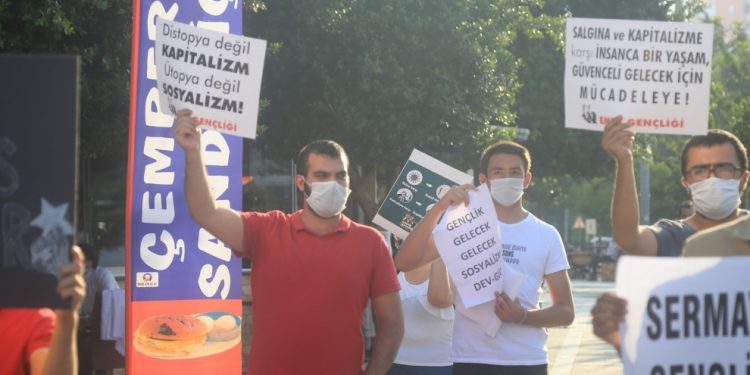 Adana’da gençlik örgütleri eylemi: ‘Gençlik nefes almak istiyor’