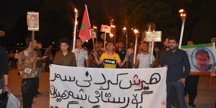 Başûrlu gençler meşaleli yürüyüş eylemi düzenliyor