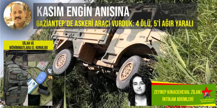 SON DAKİKA – HBDH: Gaziantep’de askeri aracı vurduk; 4 ölü, 5’i ağır yaralı