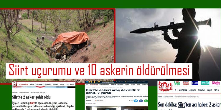 Siirt uçurumu ve 10 askerin öldürülmesi