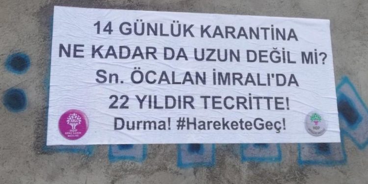 Amed’de HDP Gençlik Meclisinden tecride ilişkin eylem