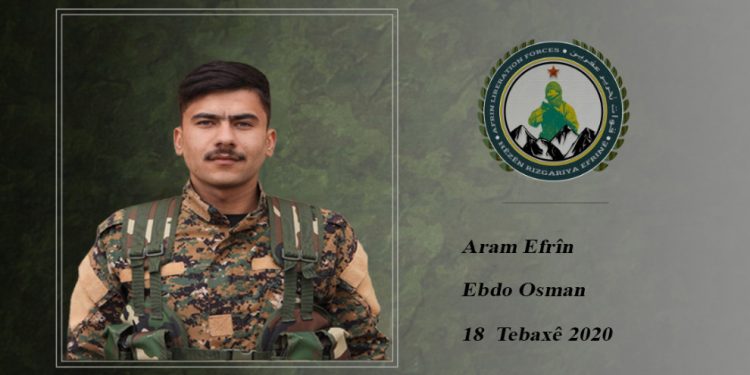 HRE şehit düşen savaşçısının kimlik bilgilerini açıkladı