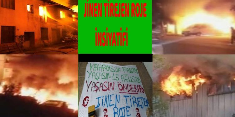 SON DAKİKA – Jinên Tîrêjên Rojê’den 15 Ağustos eylemleri: 6 araç yakıldı