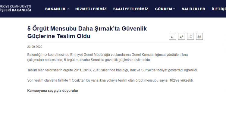 İçişleri, valilik, kaymakamlık ve medyanın ”teslim oldular” yalanları