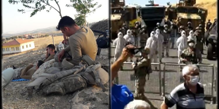 Irkçı saldırıya uğrayan işçilerin köyü ablukada