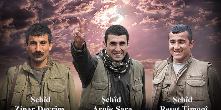 HPG Heftanin’de şehit düşen 3 gerillanın kimliklerini açıkladı