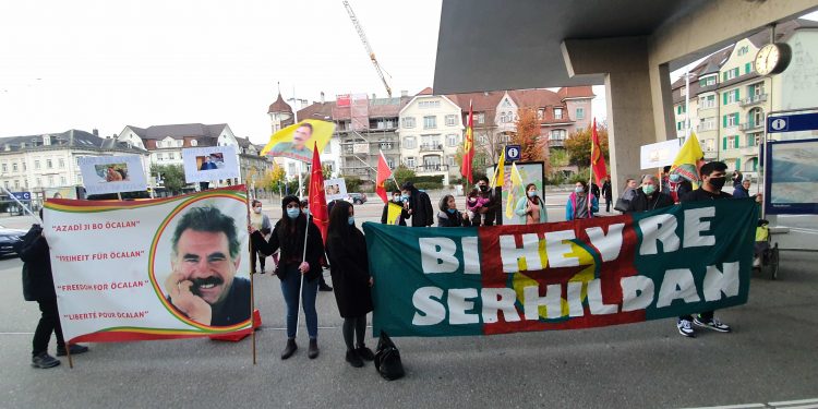 İsviçre’de gençlerden 2 ayrı kentte “Öcalan’a Özgürlük” eylemi