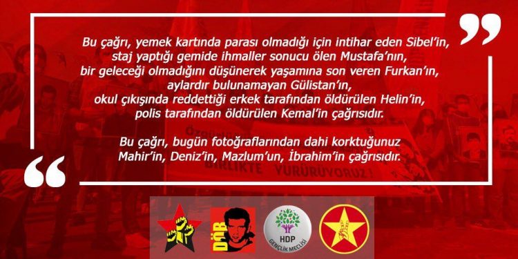 Gençlik Örgütlerinden Çağrı: Korkmuyoruz