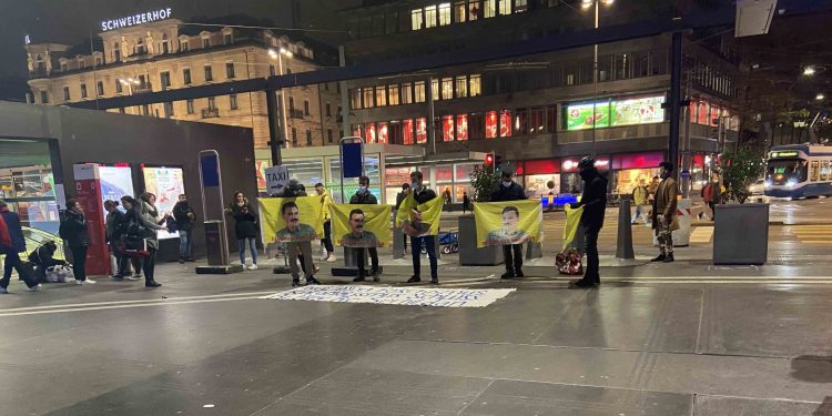 TCŞ’li gençlerden Zürih’te “Öcalan’a Özgürlük” eylemi