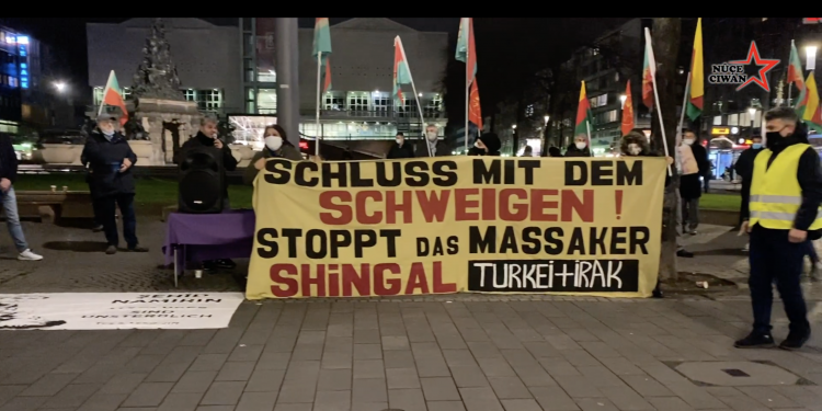 Mannheim’de Şengal protestosu