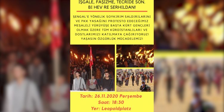 TCŞ ve TEKO-JIN Berlin, meşaleli yürüyüşe katılmaya çağırdı