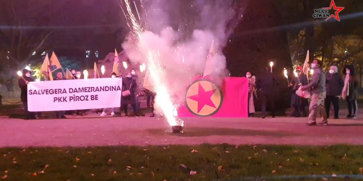 PKK’nin kuruluş yıldönümü Strasbourg’da kutlandı
