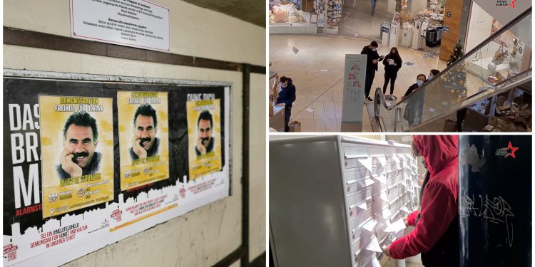 Gençlerin bildiri ve afişleme çalışmaları sürüyor