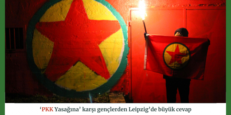 ‘PKK Yasağına’ karşı gençlerden Leipzig’de büyük cevap
