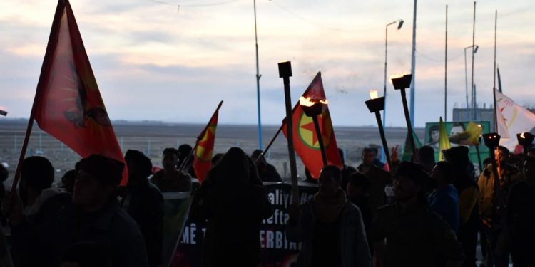 Çilaxa halkı büyük bir coşku ile uzun yürüyüş gençlerini karşıladı