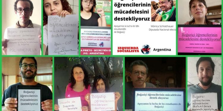 Boğaziçi Üniversitesine dünya gençliğinden destek