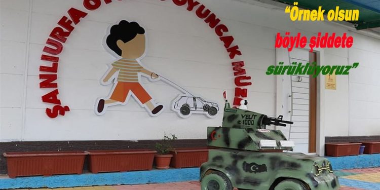 Çocukları savaştırıyorlar diyenler ‘savaş robotunu’ oyuncak müzesine koydular