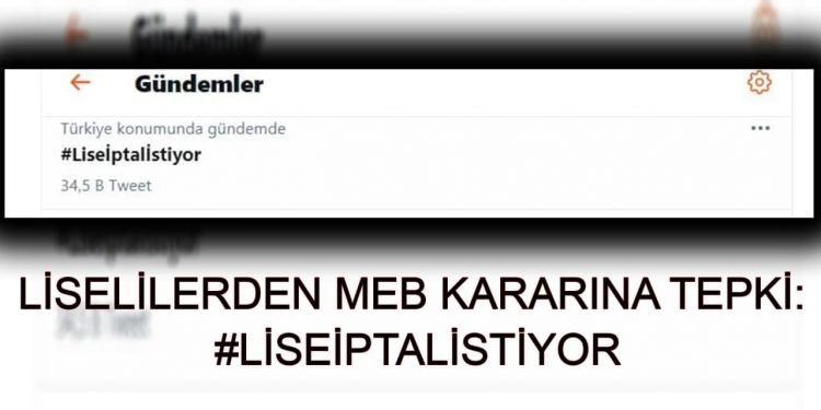 Liselilerden MEB kararına tepki: #Liseİptalİstiyor