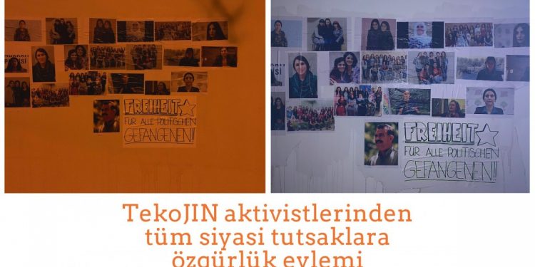 TekoJIN aktivistlerinden tüm siyasi tutsaklara özgürlük eylemi