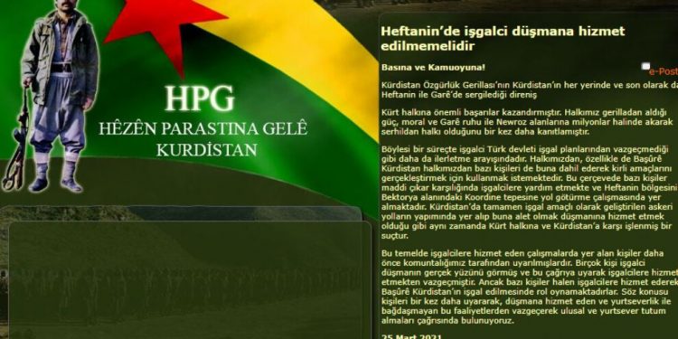 Heftanîn Eyalet Komutanlığı ajanlık yapanları uyardı