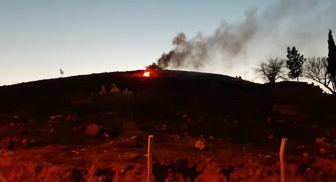 Qoser’de Newroz ateşi yakıldı