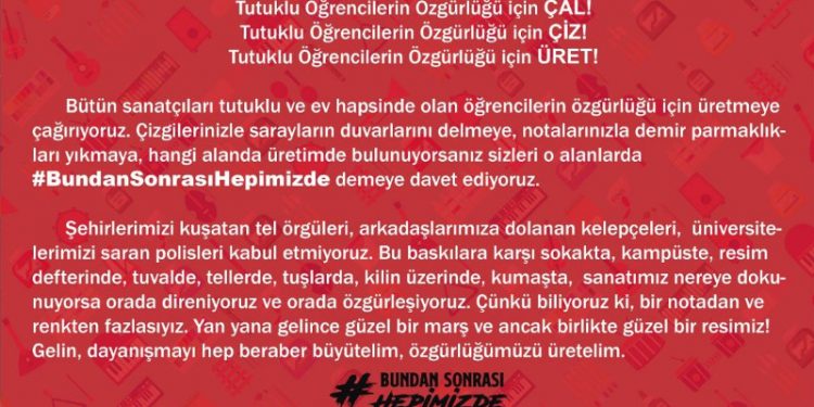 Boğaziçi Dayanışması’ndan sanatçılara: Tutuklu öğrencilerin özgürlüğü için üret!