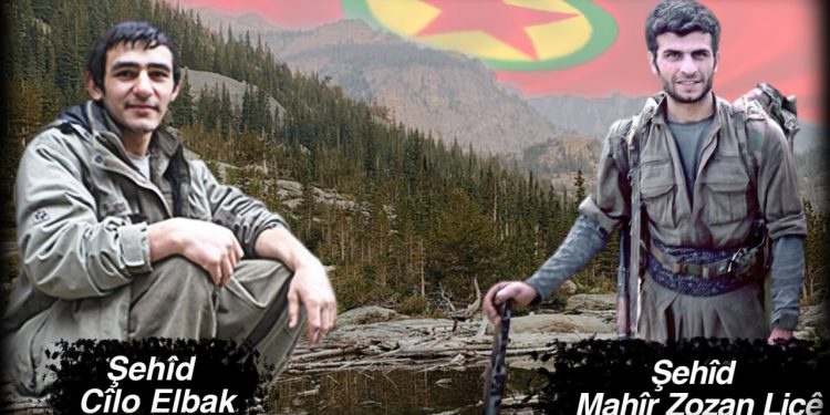 HPG Zap eyaletinde şahadete ulaşan 2 gerillayı andı