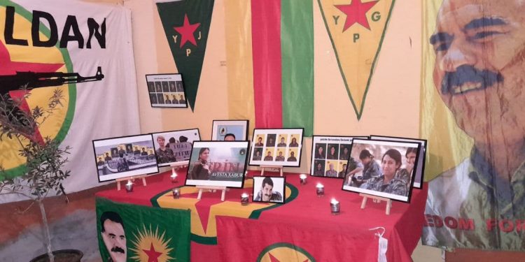 Lavrio’da Êfrîn işgal saldırılarının yıl dönümü vesilesiyle anma