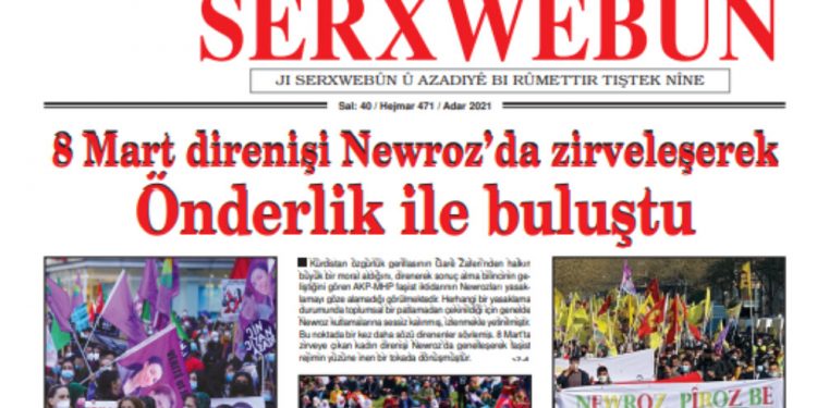 Serxwebûn gazetesi 471’inci sayısı ile okurlarıyla buluştu