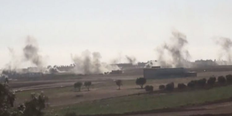 İşgalci TC Şehba ve Şera’yı bombaladı; Şam hükümetine bağlı iki asker yaralandı