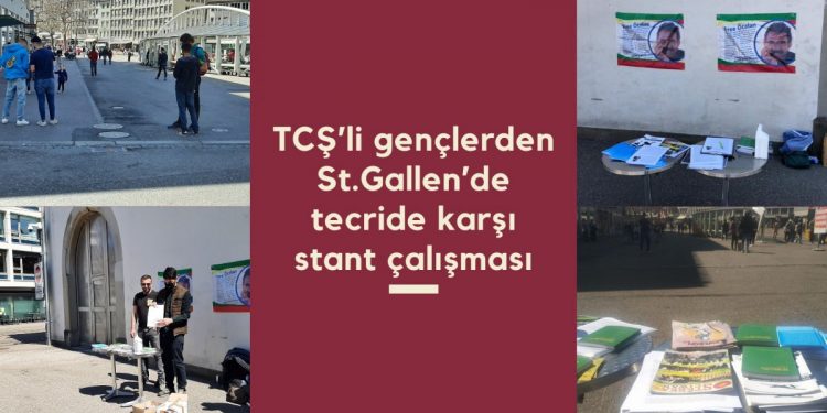 TCŞ’li gençlerden St.Gallen’de tecride karşı stant çalışması
