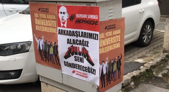 Boğaziçi’ne destek için afiş asan 4 öğrenci rehin alındı