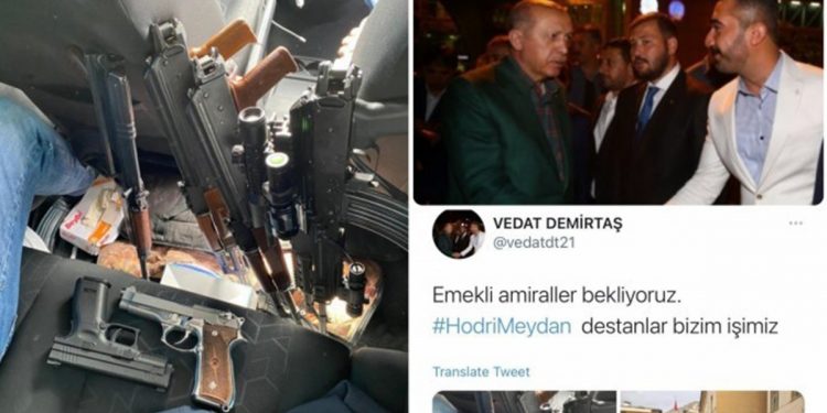 AKP Gençlik Kolları Başkan Yardımcısı kalaşnikoflu fotoğraflarla tehdit etti