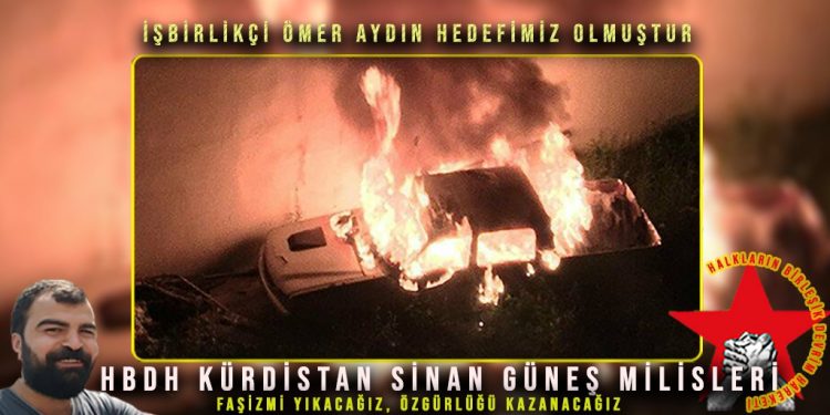 SON DAKİKA – HBDH’dan işbirlikçiye sabotaj eylemi