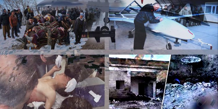 “İşgalci Türk devletinin sivil katliam makinaları İHA ve SİHA’lar”