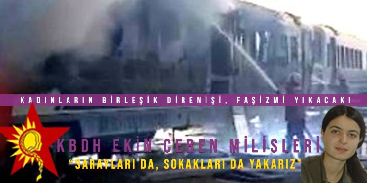 SON DAKİKA – KBDH’dan ateşten eylem; “Sarayları da, Sokakları da Yakarız”