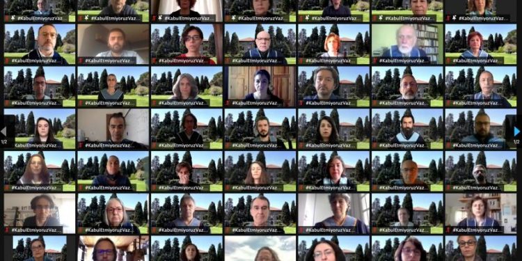 Boğaziçi Akademisyenleri eylemlerini online yaptı