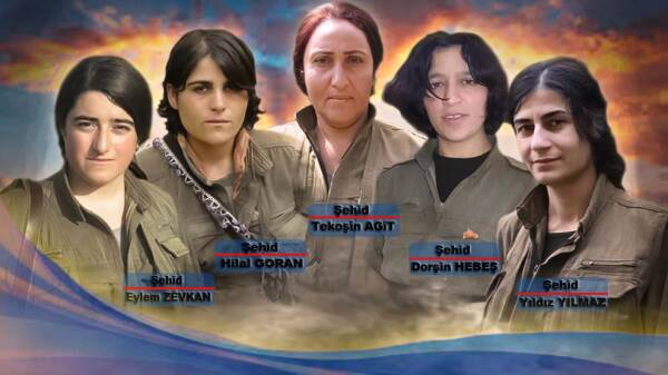HPG Gabar’da şehit düşen 5 kadın gerillayı andı