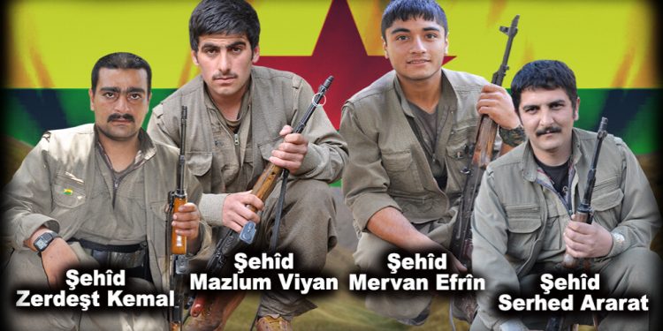 HPG, 2015 yılında şehit düşen 4 gerillanın kimliğini açıkladı