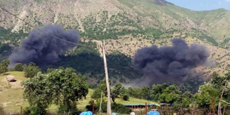 Gerilla karşısında çaresiz kalan işgalci TC hava saldırıları gerçekleştiriyor