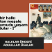 “Onlar, bir halkı aydınlatan meşale yaşam umudu yaşam tarzı oldular – I”